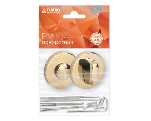 Ручка Fuaro (Фуаро) поворотная BK6.R.SLR52 (BK6 SLR) GOLD-24 (золото 24к)