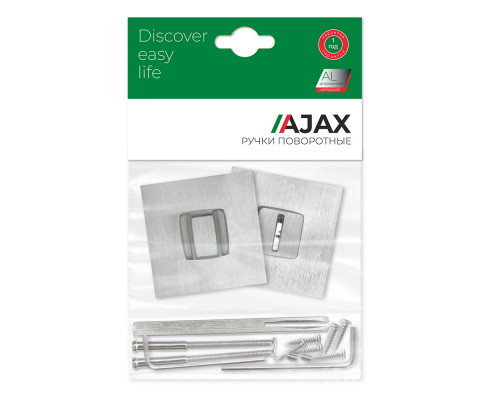 Ручка Ajax (Аякс) поворотная BK6.K.JS51 (BK6 JS) SSC-16 сатинированный хром
