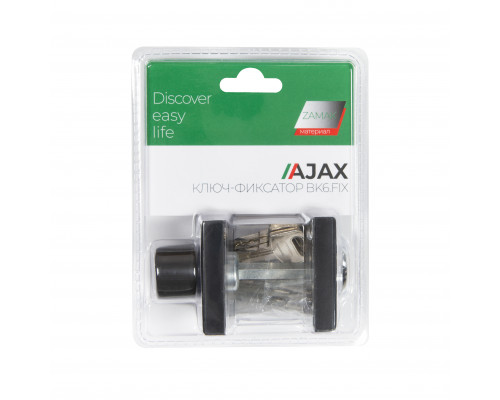 Ручка поворотная Ajax (Аякс) с фиксацией ключом BK6.FIX.JK BL-24 черный Ручка поворотная Ajax (Аякс) с фиксацией ключом BK6.FIX.JK BL-24 черный