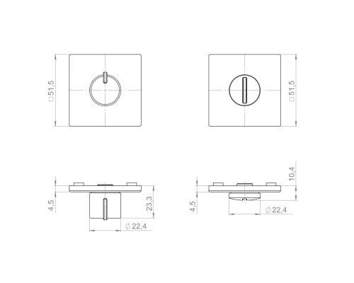Ручка Armadillo (Армадилло) поворотная BK6.K.YM MWSC-33 итальянский тисненый