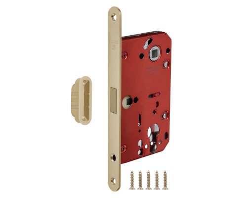 Корпус Fuaro (Фуаро) врезного замка MAGNM85C-50/BL INOX SSG-39 сатин. золото (блистер)