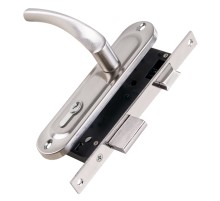 Замок Punto (Пунто) цилиндровый в комплекте с ручкой LOCKSET16.CRONA.4070-1 (KIT P16 4070 CRONA) SN мат.никель