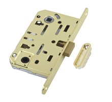 B06102.50.03.640 AGB (АГБ) Защелка врезная WC (лат.) MEDIANA POLARIS с отв. планкой (скин)