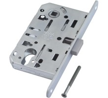 Корпус AGB (АГБ) врезного замка магнитный под цилиндр MEDIANA POLARIS B06103.50.34 (матовый хром)