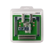 Комплект ручек Ajax (Аякс) с защелкой, петлями A/SET POLO JK.LP45.W SN-3 мат.никель