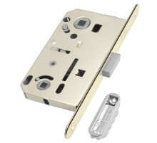 Замок Bonaiti (Бонаити) межкомнатный магнитный под WC B-FORTY N62 с отв. пл. F45 (никель), планка 190 мм