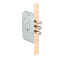 Замок Kale kilit (Кале килит) врезной крестообразный 189/3MF (45 mm) (латунь), 5 кл.