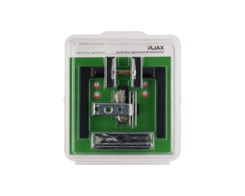 Комплект ручек Ajax (Аякс) с защелкой, петлями A/SET POLO JK.LP45.W BL-24 черный