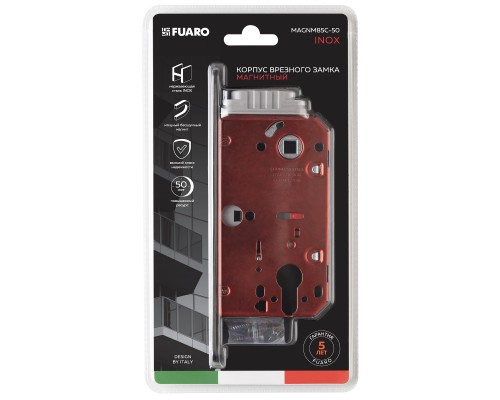 Корпус Fuaro (Фуаро) врезного замка MAGNM85C-50/BL INOX GR-23 графит (блистер)