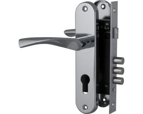 Замок цилиндровый Fuaro (Фуаро) с в комплекте с ручкой LOCKSET.1511W/B (SET F1511W/B) CP хром Замок цилиндровый Fuaro (Фуаро) с в комплекте с ручкой LOCKSET.1511W/B (SET F1511W/B) CP хром