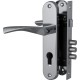 Замок цилиндровый Fuaro (Фуаро) с в комплекте с ручкой LOCKSET.1511W/B (SET F1511W/B) CP хром