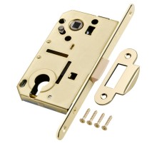 Замок межкомнатный Bonaiti (Бонаити) под цилиндр B-Sweet с отв. планкой 507 (латунь)