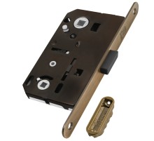 Замок Bonaiti (Бонаити) межкомнатный магнитный под WC B-FORTY N62 с отв F45 (античная бронза), планка 190 мм