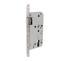 Замок Fuaro (Фуаро) врезной DD.INOX/C-55.72/R с роликовой защелкой (лиц.планка 20 мм)