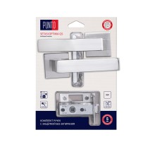 Комплект ручек Punto (Пунто) с защелкой без запирания LM/A SET45K.QS52.OPTIMA/HD SN-3 матовый никель