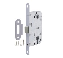 Корпус Fuaro (Фуаро) врезного замка c защёлкой PLASTP85C-50 (P85C-50) SSC сатинированный хром
