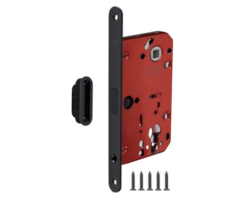Корпус Fuaro (Фуаро) врезного замка MAGNM85C-50/BL INOX BL-24 черный (блистер)
