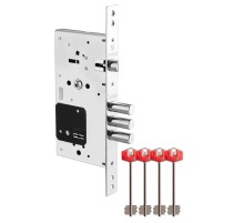 Замок Fuaro (Фуаро) врезной сувальдный TERMO MDV25/S-60.85.3R16 4 key (ключ удл. 120/75 мм)