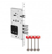 Замок Fuaro (Фуаро) врезной сувальдный TERMO MDV25/S-60.85.3R16 4 key (ключ удл. 120/75 мм)