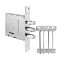 Замок Fuaro (Фуаро) врезной сувальдный MDV812/S-60.00.3R14 4key