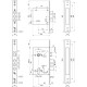 Комплект Border (Бордер) врезных замков BORDER Grand 2 (ЗВ8-8Г/15, ЗВ4-3/85Г), 5 кл. /87310+79048/