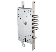 Замок Mottura (Моттура) врезной двухсистемный 54.Y787-D MyKey (правый) (накладки 95.323-95.324 CR), ключ 60 мм