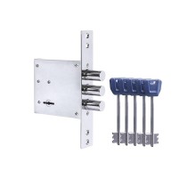 Замок Punto (Пунто) врезной сувальдный MDV30S-817 CP (V30/S) CP хром длиный ключ