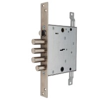 Замок Mettem (Меттэм) врезной сувальдный с защёлкой ЗВ9 144.1.0-Ц с тягами, 5 кл.