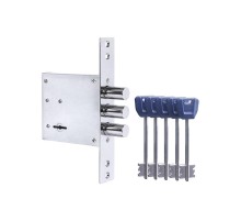 Замок Punto (Пунто) врезной сувальдный MDV30S-817 CP (V30/S) CP хром