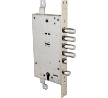 Замок Mottura (Моттура) врезной двухсистемный 54.797-S (левый), ключ 40 мм, без накл.