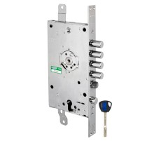 Замок Mottura (Моттура) врезной двухсистемный 3D KEY 3D.787-D (правый), ключ 40 мм