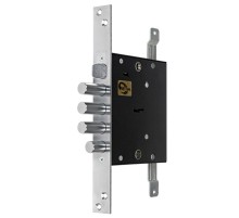 Замок Mettem (Меттэм) врезной сувальдный с защёлкой ЗВ9 144.1.0 с тягами, 5 кл.