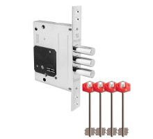 Замок Fuaro (Фуаро) врезной сувальдный TERMO MDV25/S-60.00.3R16 4 key (ключ удл. 120/75 мм)