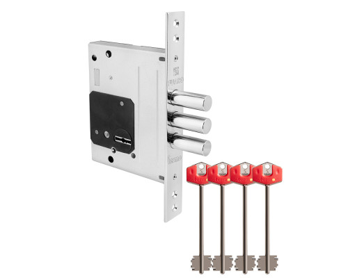 Замок Fuaro (Фуаро) врезной сувальдный TERMO MDV25/S-60.00.3R16 4 key (ключ удл. 120/75 мм) Замок Fuaro (Фуаро) врезной сувальдный TERMO MDV25/S-60.00.3R16 4 key (ключ удл. 120/75 мм)