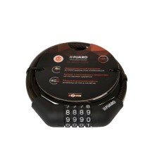 Замок Fuaro (Фуаро) тросовый PL-BIKE-12120-CODE (12х1200) (PL-12120-CODE) перекод. /подвес