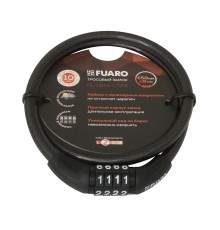 Замок Fuaro (Фуаро) тросовый PL-BIKE-0865-CODE (8х650)(PL-0865-CODE) /подвес