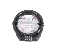 Замок Punto (Пунто) тросовый PK-BIKE-1010-CODE (10х1000) /подвес