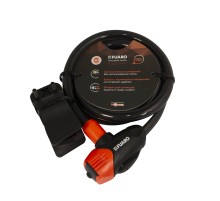 Замок Fuaro (Фуаро) тросовый PL-BIKE-12100-KEY (12х1000) 3 perfo key(PL-12100-KEY) /подвес