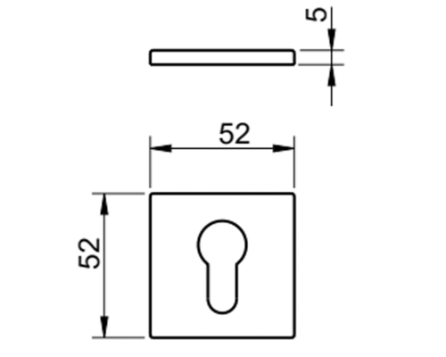 Накладка Tupai 4049 5S Q-208 кл матовое золото