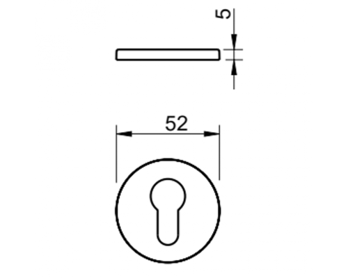 Накладка Tupai 4046 R 5S-142 кл никель Накладка Tupai 4046 R 5S-142 кл никель