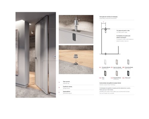 Петля Tupai 3184-16 Satin stainless steel