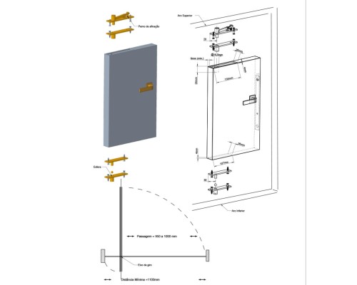 Петля Tupai 2244-16 Satin stainless steel Петля Tupai 2244-16 Satin stainless steel