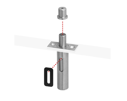 Петля Tupai 3184-16 Satin stainless steel