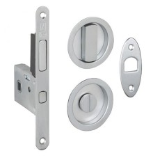 Bonaiti Комплект WC для раздвижных дверей (Механизм G500T H21 + ручки EASY TONDO) мат хром
