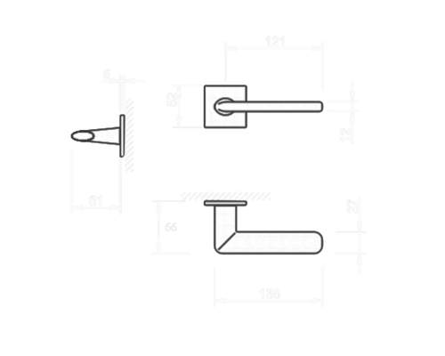 Ручка Tupai Eliptica 3098 5S Q-142 никель R ф/з Ручка Tupai Eliptica 3098 5S Q-142 никель R ф/з