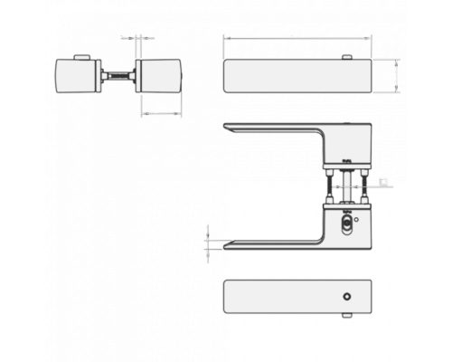 Ручка Tupai Big Line 4084 5 REP-96 (с блокировкой) правая хром матовый R WC (полотно 54-61 мм) Ручка Tupai Big Line 4084 5 REP-96 (с блокировкой) правая хром матовый R WC (полотно 54-61 мм)