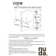 Ручка Nuda Pure матовый хром R ф/з