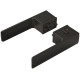Ручка Tupai Big Line 4084 5 REP-153 (с блокировкой) левая черный R WC (полотно 54-61 мм)