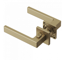 Ручка Tupai 4275 5S QP-208 ( с блокировкой ) левая матовое золото R WC ( полотно 54-61 мм)