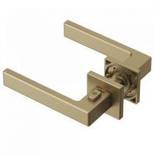 Ручка Tupai 4275 5S QP-208 ( с блокировкой ) левая матовое золото R WC ( полотно 54-61 мм)